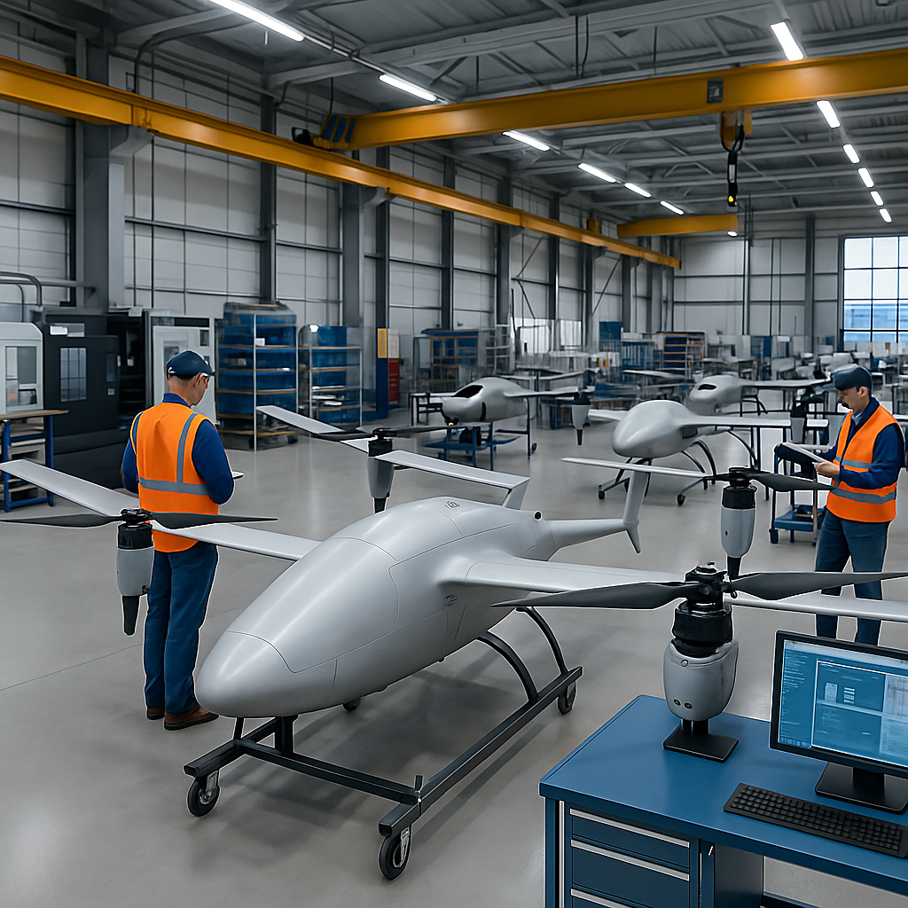 20250905_1106_Drone Manufacturing Facility_remix_01k4d6gpddfzwts332h3jk3r2z