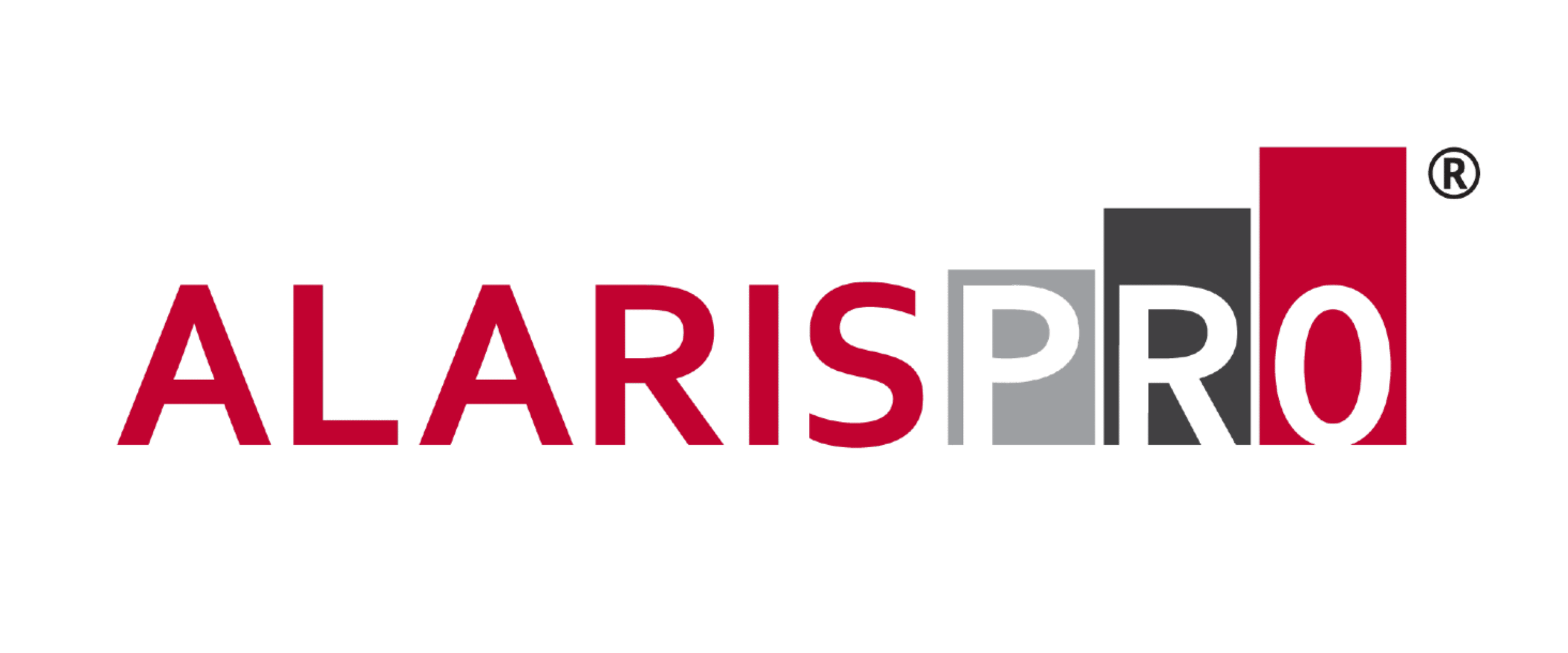 AlarisPro Logo - White Text PNG